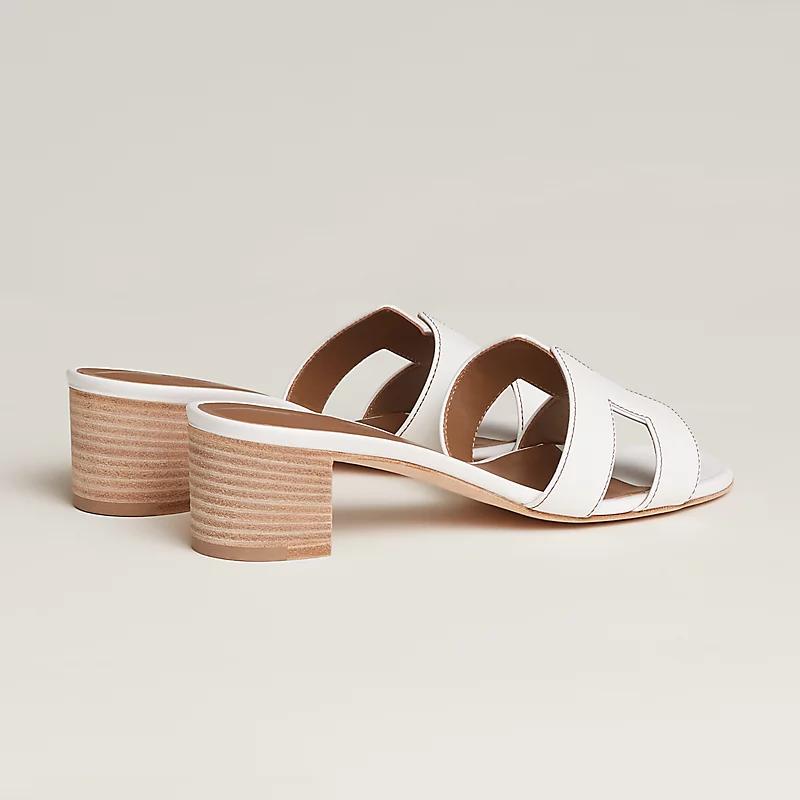 Giày Hermes Oasis Sandal Nữ Trắng